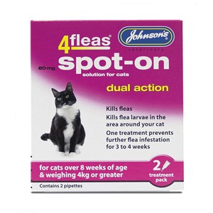 Johnsons 4fleas Spot On Cat 4kg & More